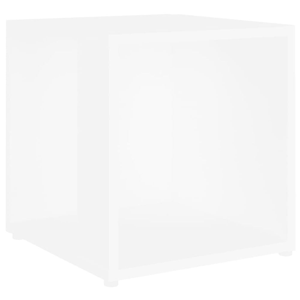 Vidaxl Príručný stolík biely 33x33x34,5 cm drevotrieska